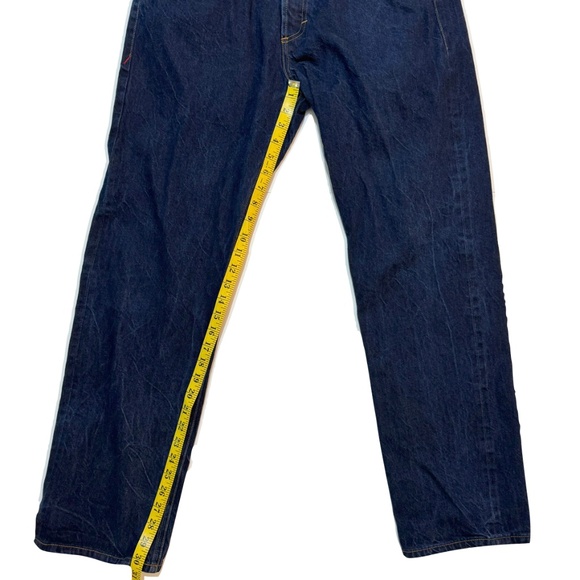 Marc Nelson Dark Wash Slim Straight Denim Jeans with Button Fly Size 38 - Picture 9 of 10